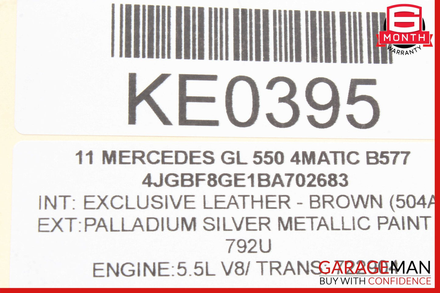 06-13 Mercedes X164 GL550 Gas Throttle Pedal Accelerator 1643000504 OEM