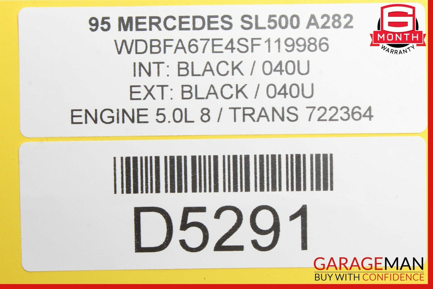 90-95 Mercedes R129 SL500 SL600 Steering Column Cruise Control Switch OEM