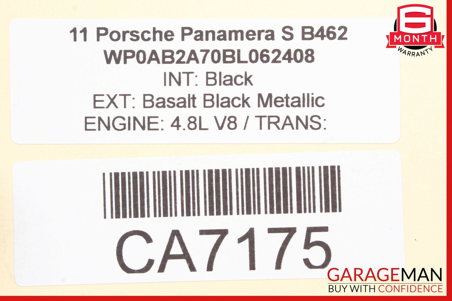 10-16 Porsche Panamera 970 Front Left Driver Side Lower Control Arm OEM