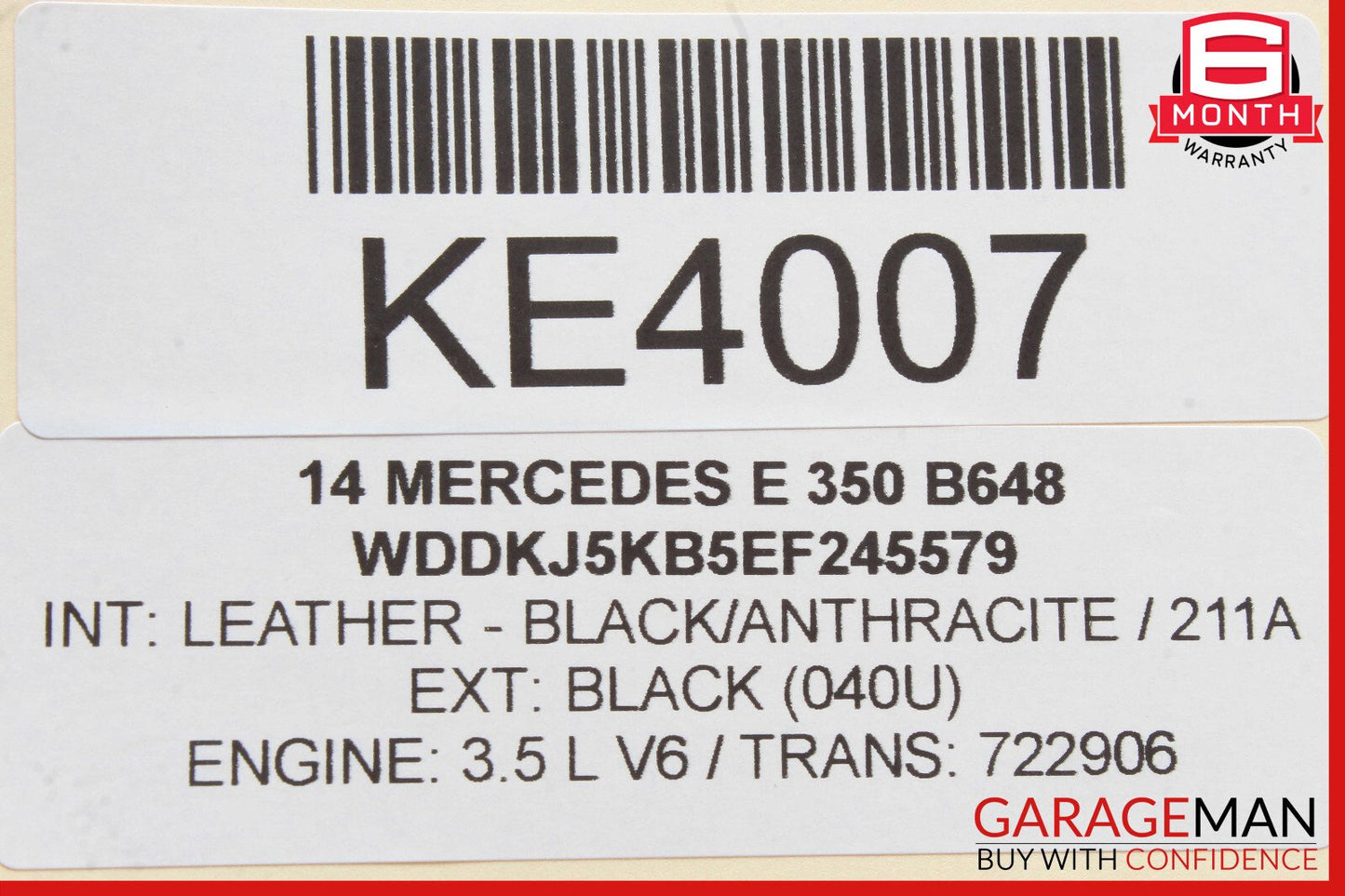 08-18 Mercedes C250 CLS400 C300 CLS550 Front Left Door Control Module Unit