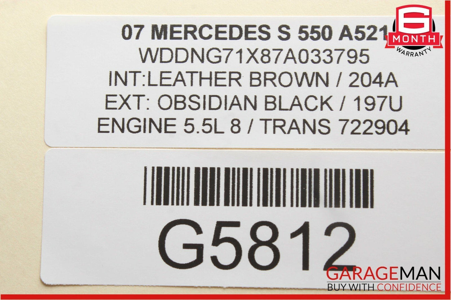 07-13 Mercedes W221 S550 Rear Right Center Dual Seatbelt Seat Belt Buckle Brown