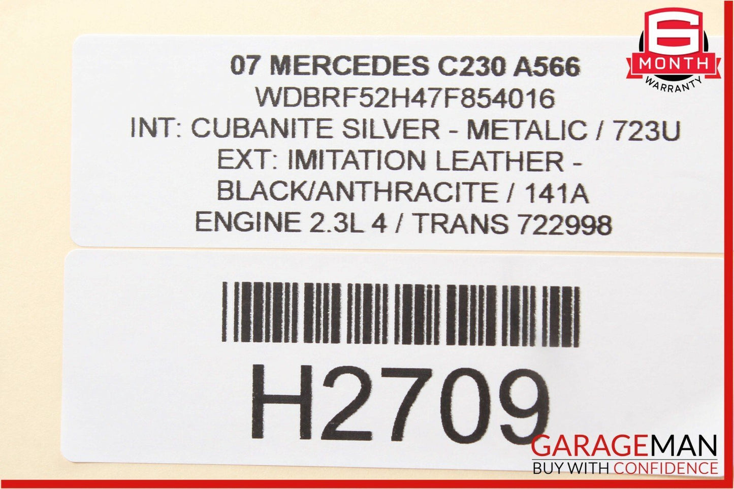 01-07 Mercedes W203 C230 C32 AMG Front Left Side RWD Lower Control Arm OEM