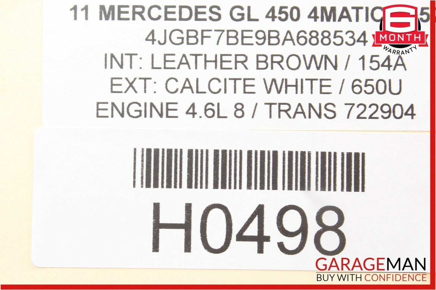 06-10 Mercedes X164 GL450 ML450 Front Left Driver Door Control Module OEM