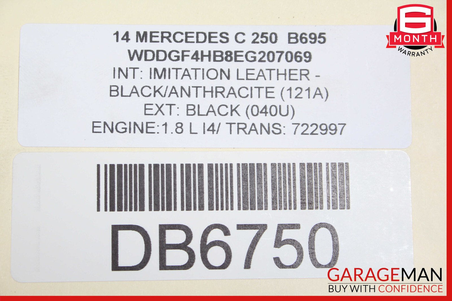 12-15 Mercedes C250 SLK250 7G Tranny Automatic Transmission Assy 722.997 108k
