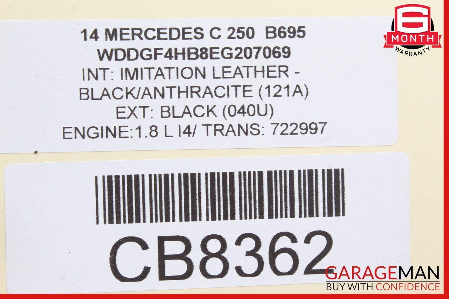 08-14 Mercedes W204 C250 C300 Upper Radiator Core Support Bar OEM