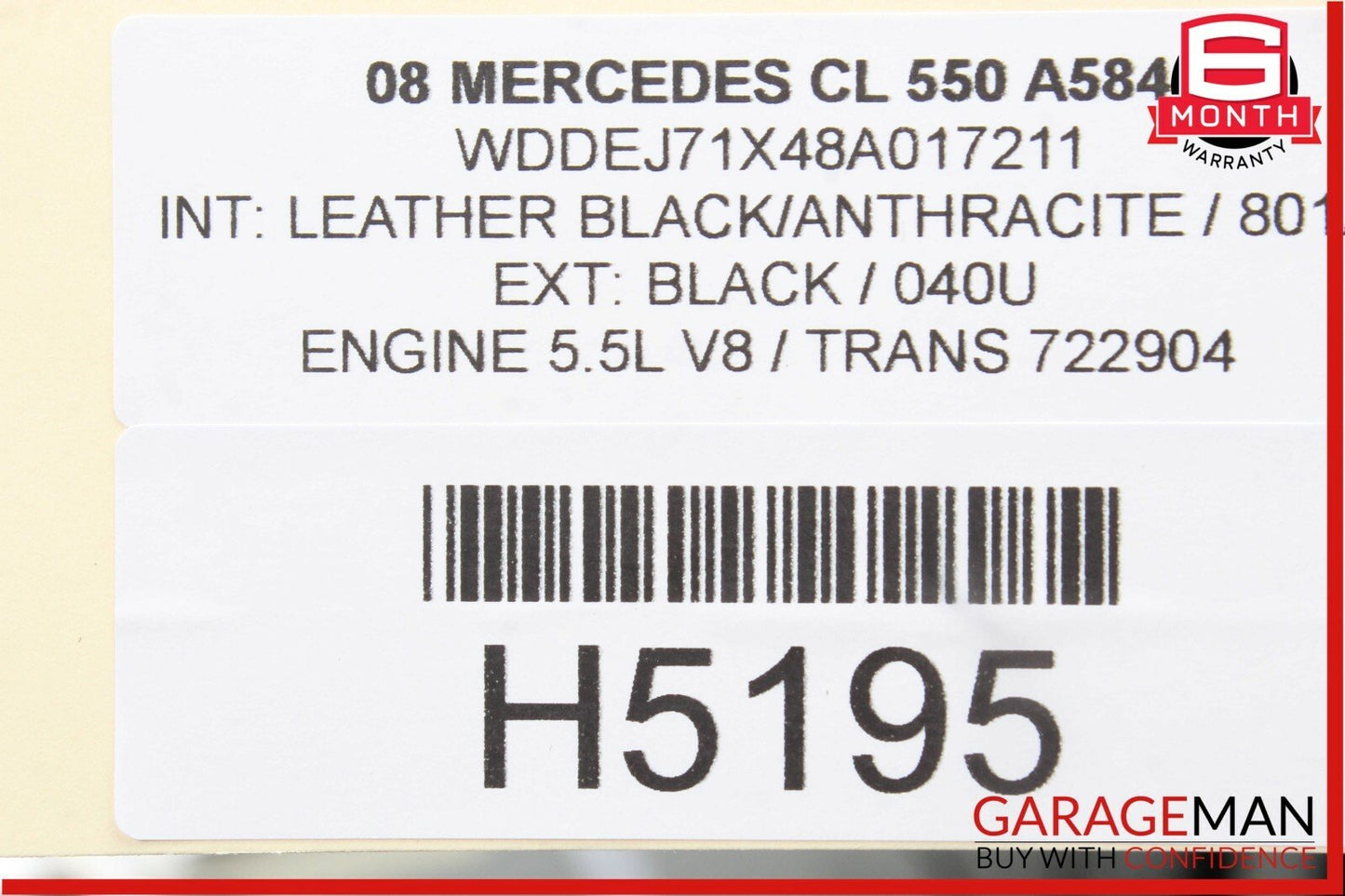 07-14 Mercedes CL550 S550 Electronic Parking Button Switch Control Module