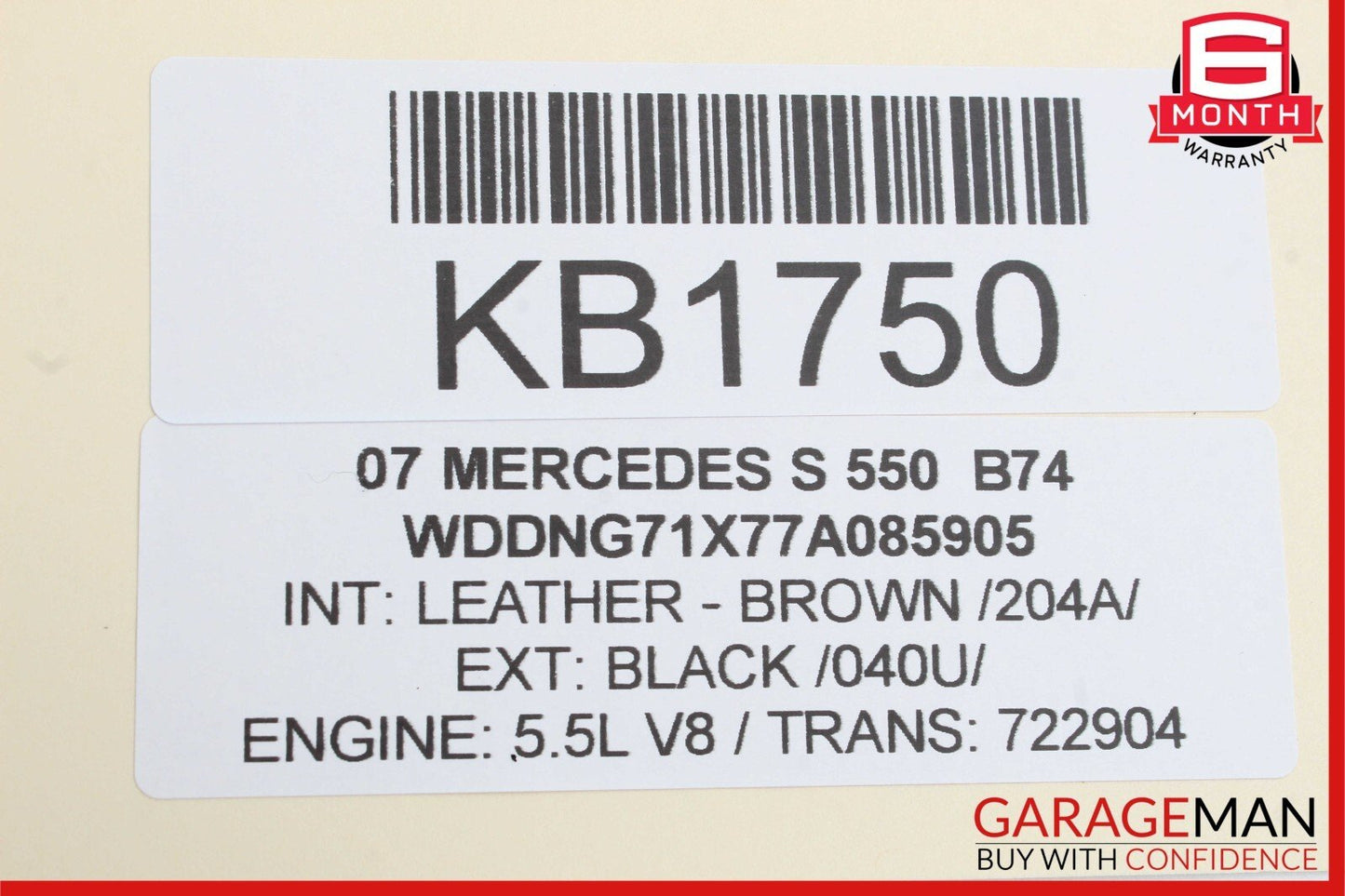 07-13 Mercedes W221 S450 S550 Front Left Driver Side Under Seat Control Unit OEM