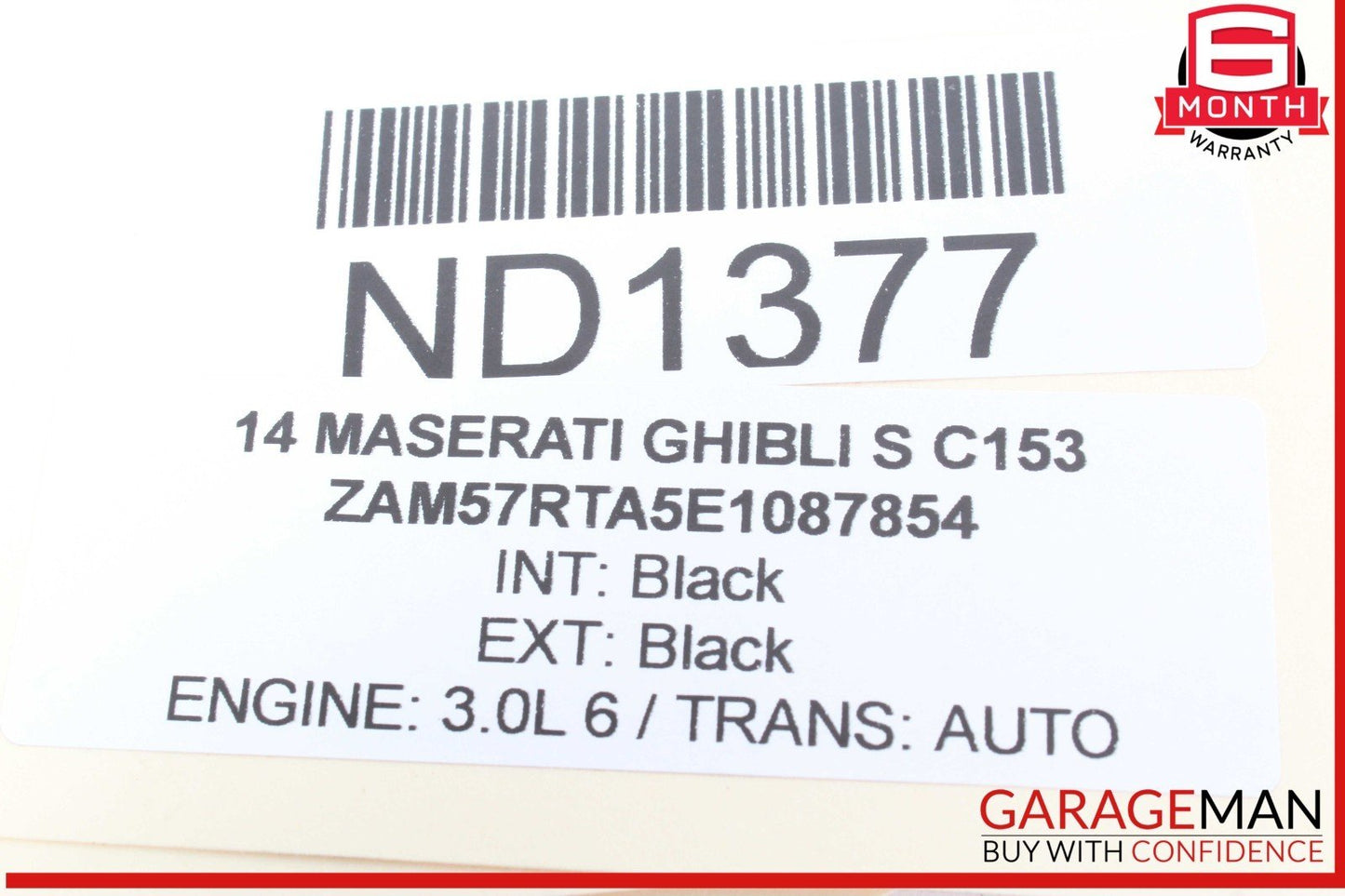 14-22 Maserati Ghibli S Levante Rear Right Side Window Regulator Motor OEM