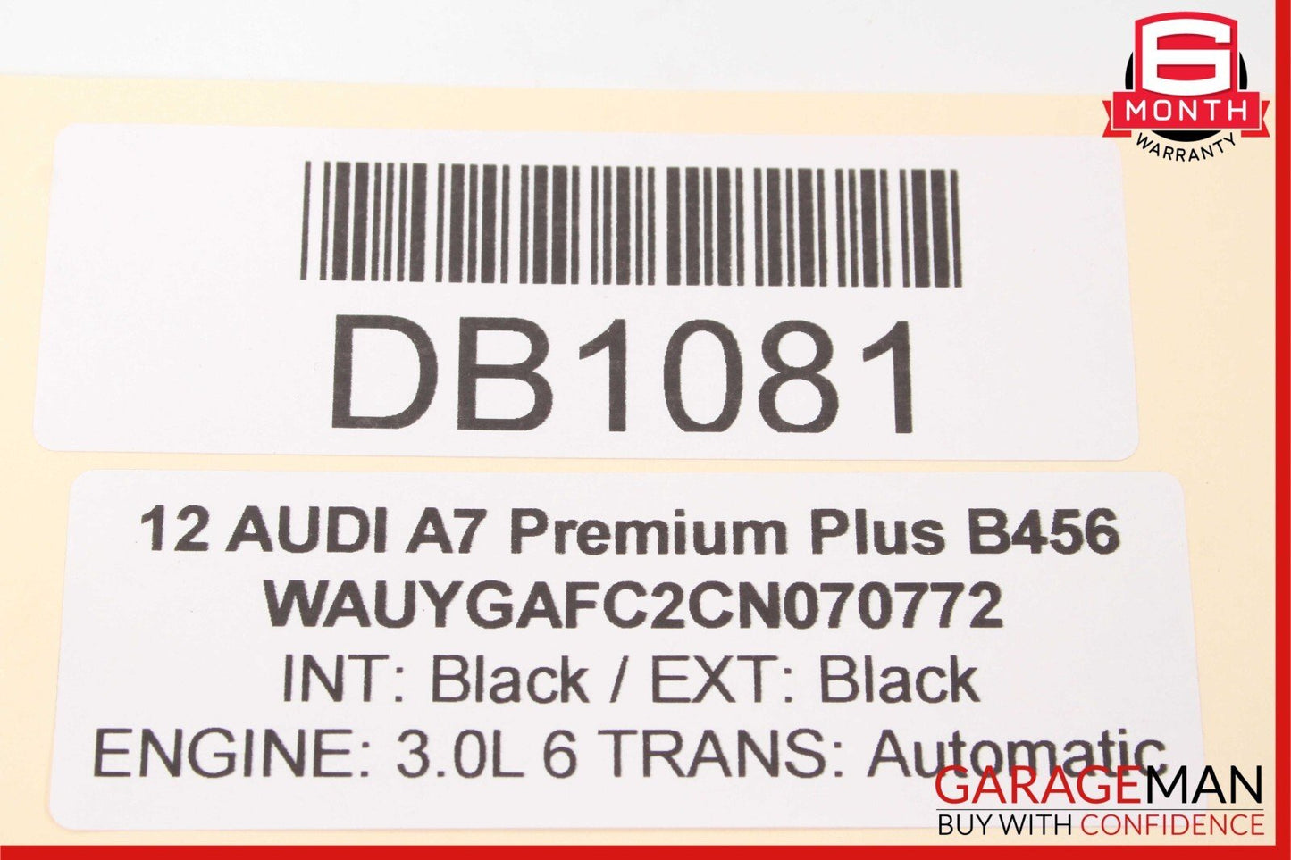 12-15 Audi A7 Front Left Driver Side Interior Door Panel Trim Cover Assembly OEM