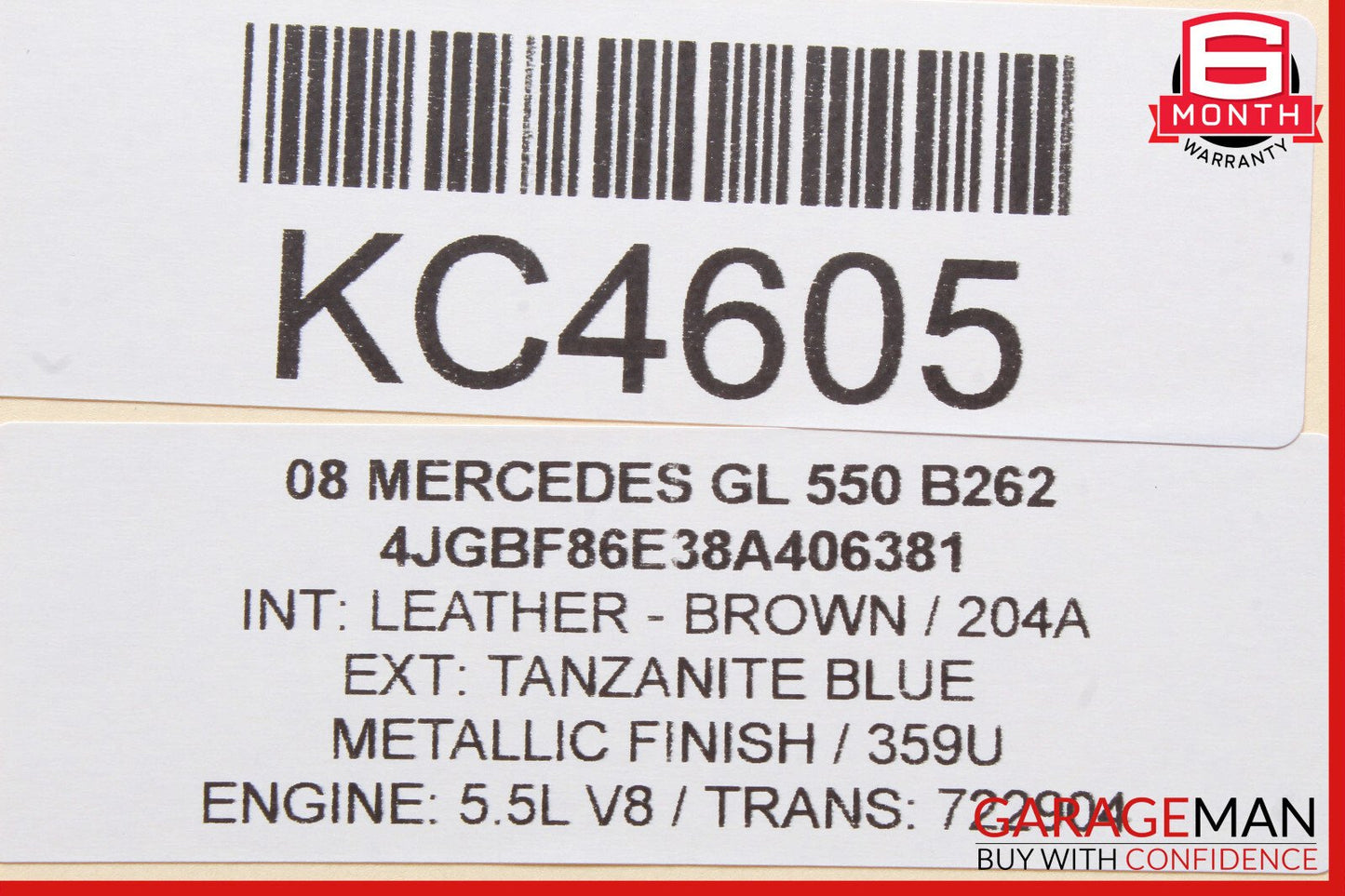 06-12 Mercedes X164 GL550 GL350 R550 Rear SAM Fuse Relay Box Assembly OEM