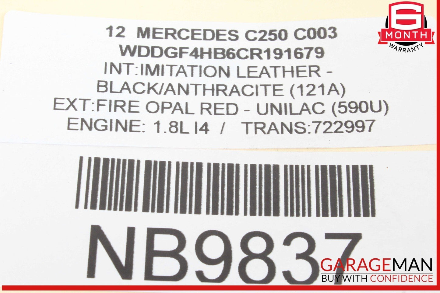 08-14 Mercedes W204 C250 Front Right Bumper Reinforcement Impact Bar Bracket OEM