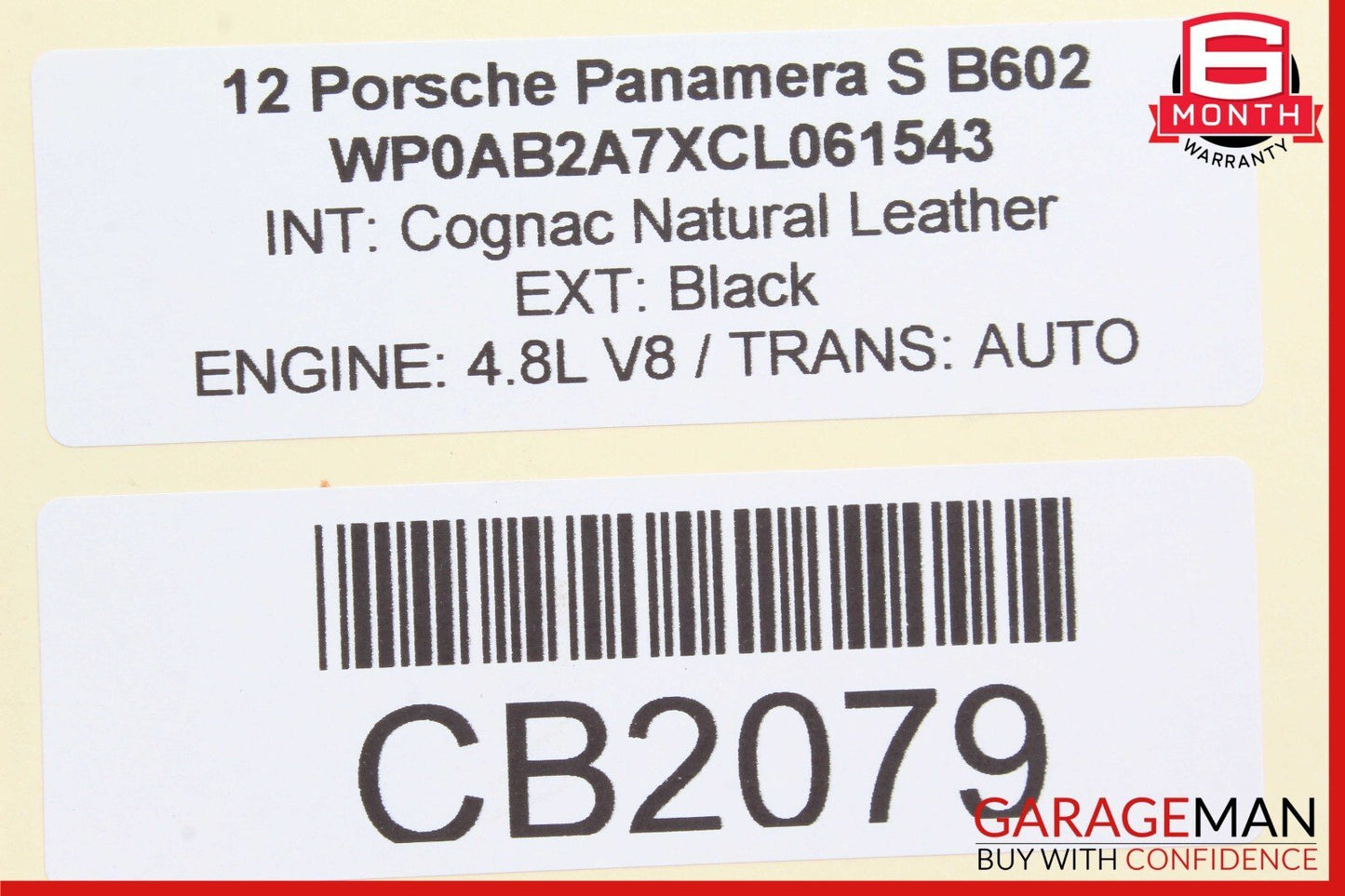 10-16 Porsche Panamera S Rear Left / Right Side Upper Control Arm OEM