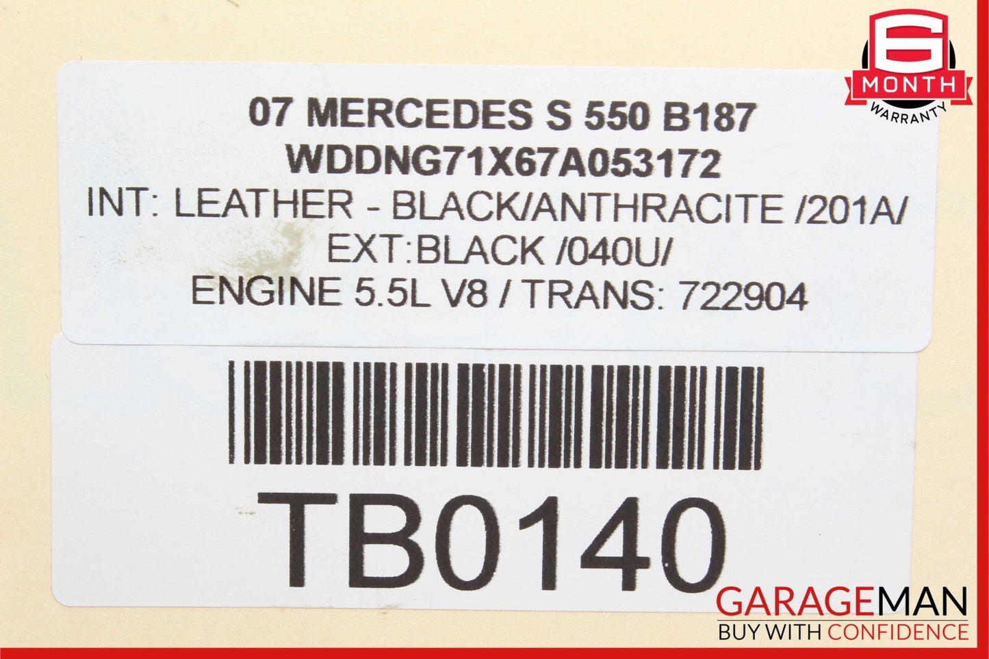 07-13 Mercedes W221 S550 Bilstein Rear Right or Left Air Shock Absorber Strut