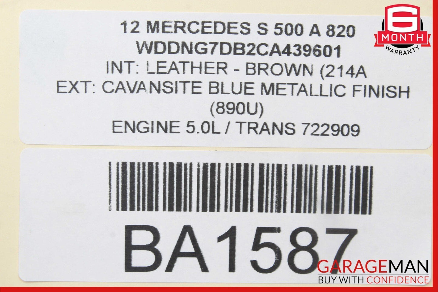 07-13 Mercedes W221 S500 CL550 Trunk Release Remote Open Close Module Unit OEM