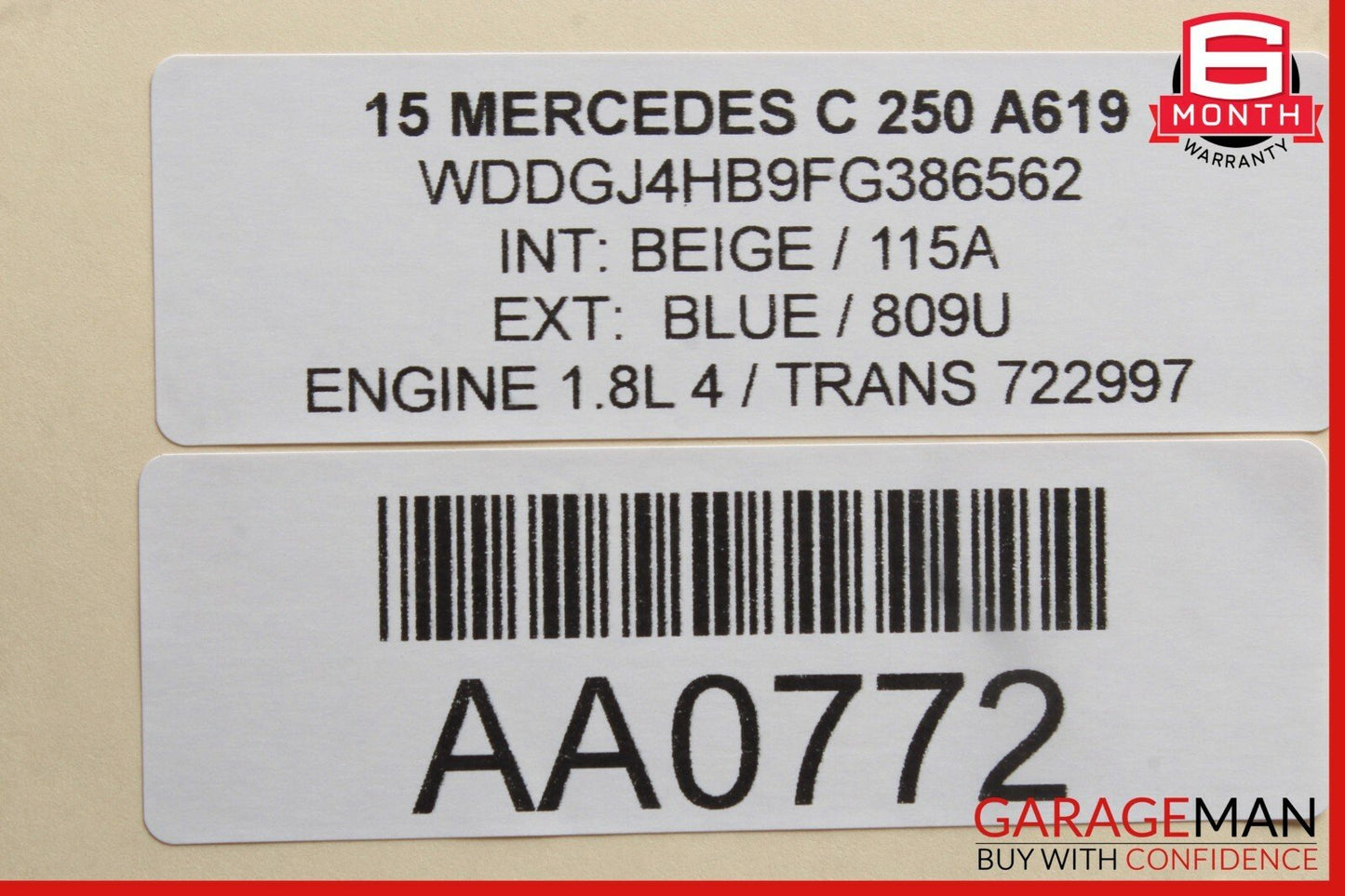 08-15 Mercedes W204 C250 Coupe Front Right Door Window Regulator Motor Unit OEM