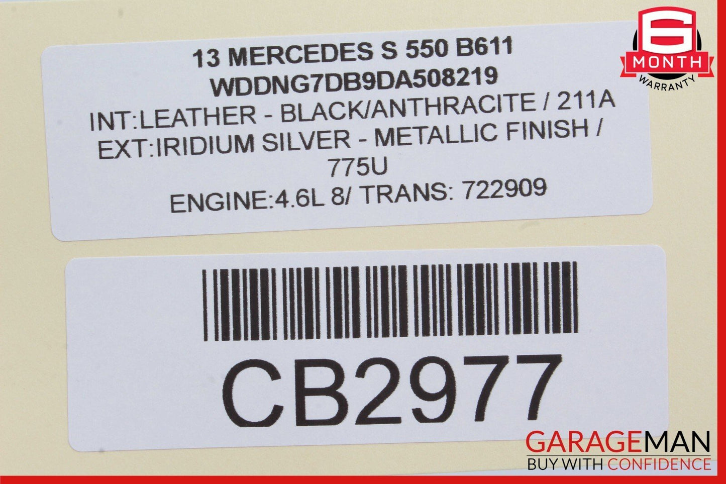 11-20 Mercedes W221 S550 CL550 4.7L Left Side Air Intake Hose Duct Pipe Assy