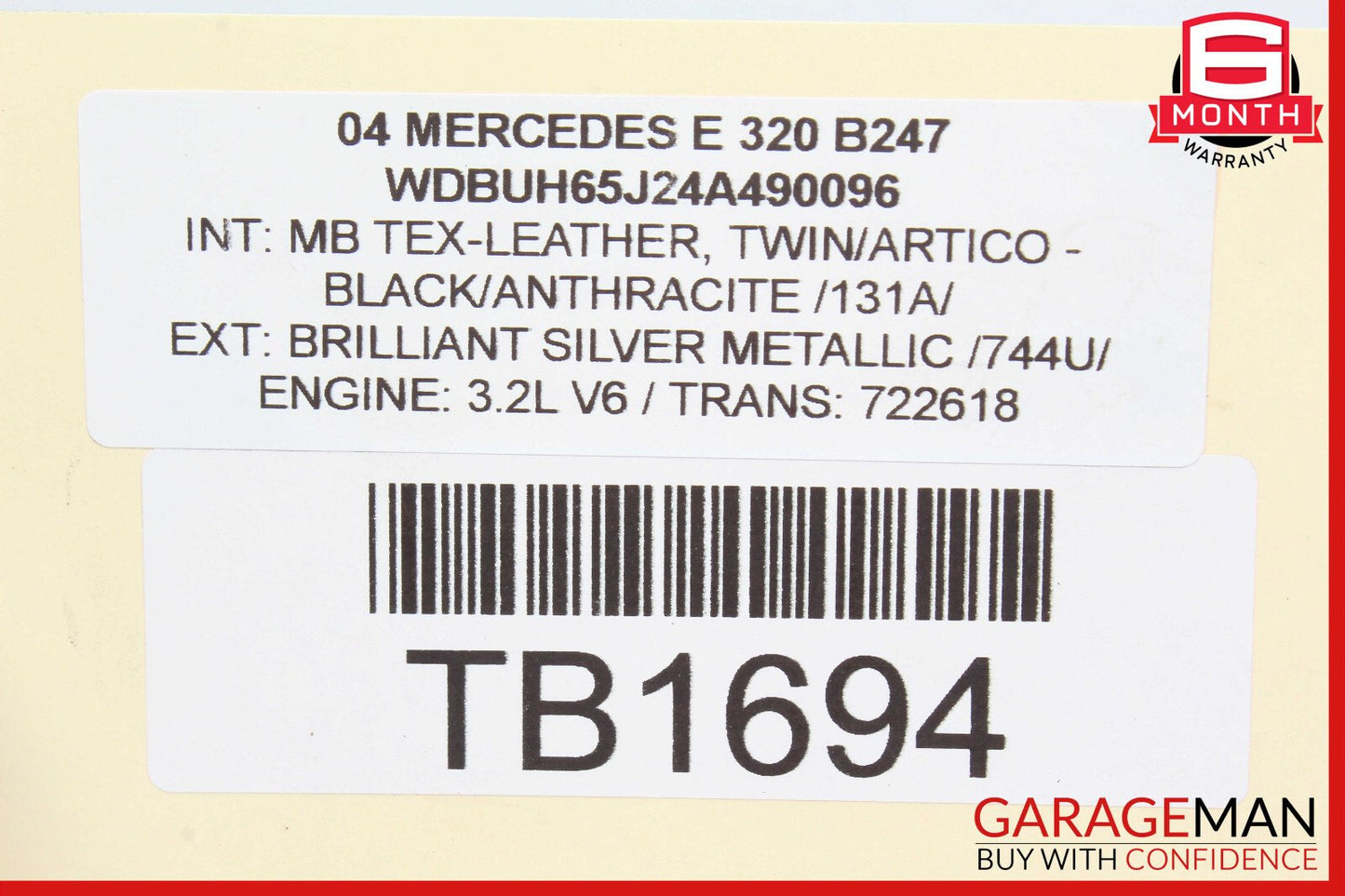03-09 Mercedes W211 E320 Rear Left & Right Side Suspension Air Shock Bag OEM