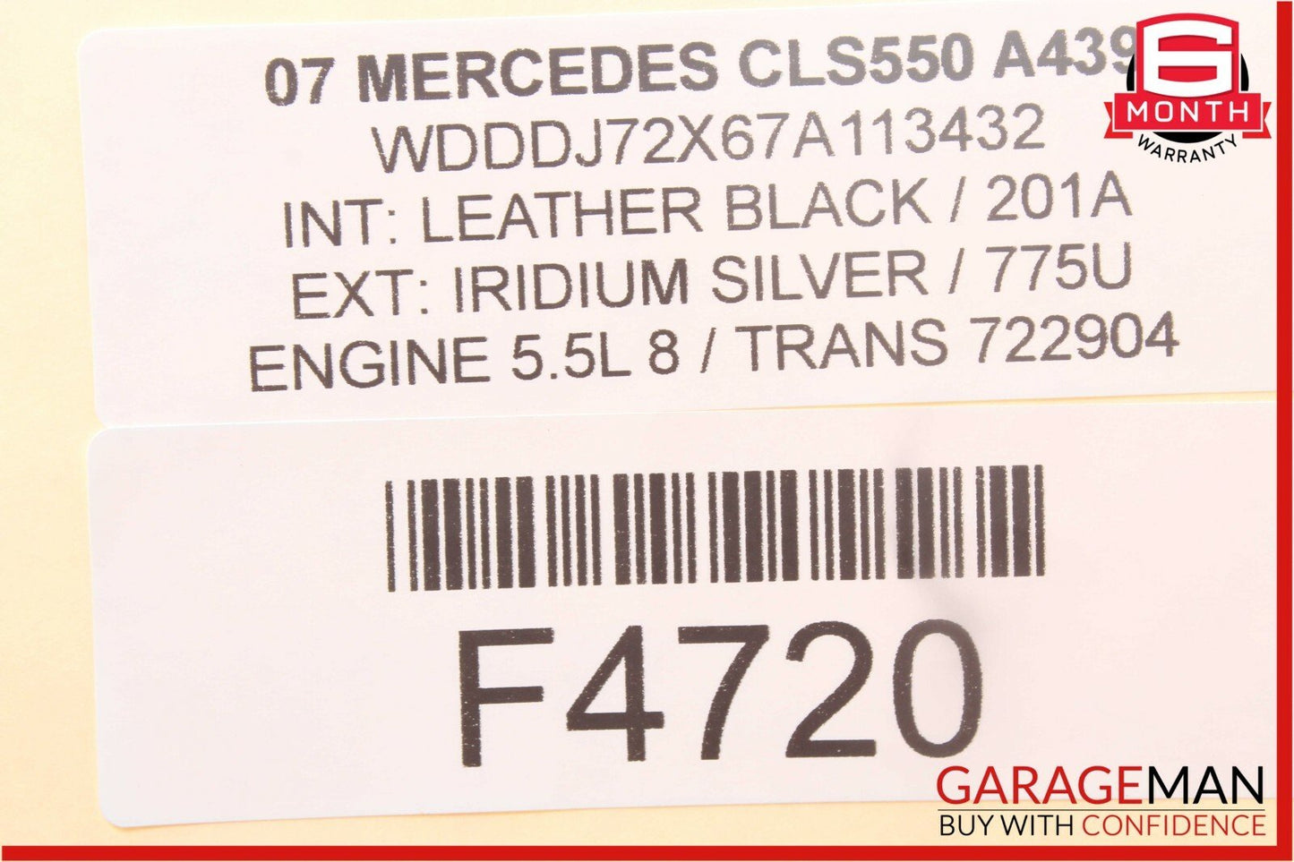 03-09 Mercedes W211 E320 CLS550 Steering Column Surround Trim Cover Panel Black
