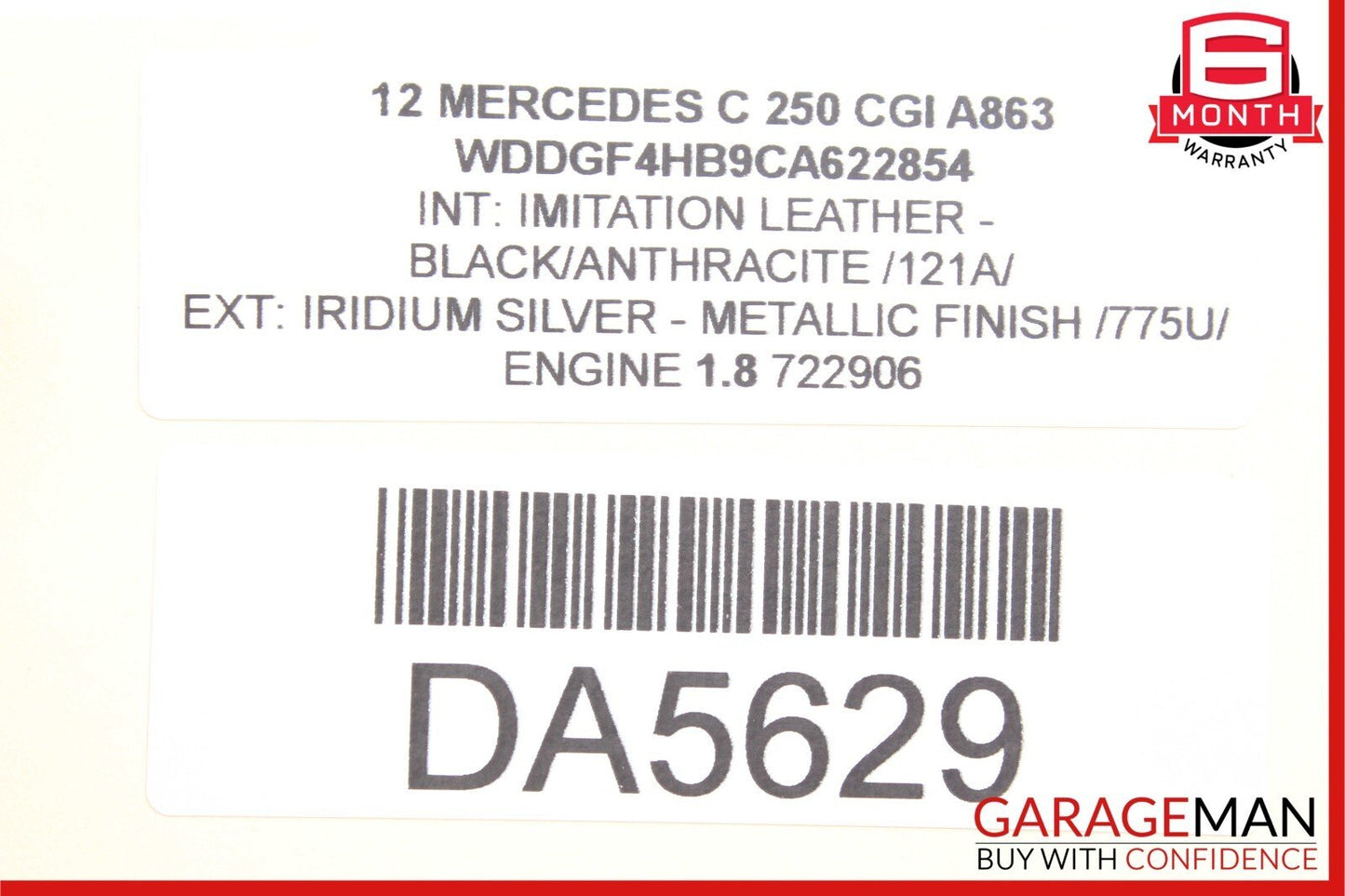 08-14 Mercedes W204 C250 C300 Rear Left Driver Side Door Lock Latch Actuator OEM