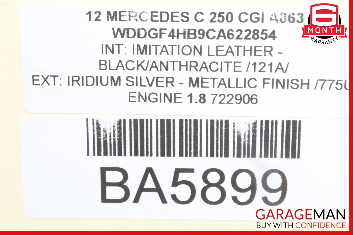 12-14 Mercedes W204 C250 1.8L Main Engine Motor Harness Wire Wiring Assembly OEM