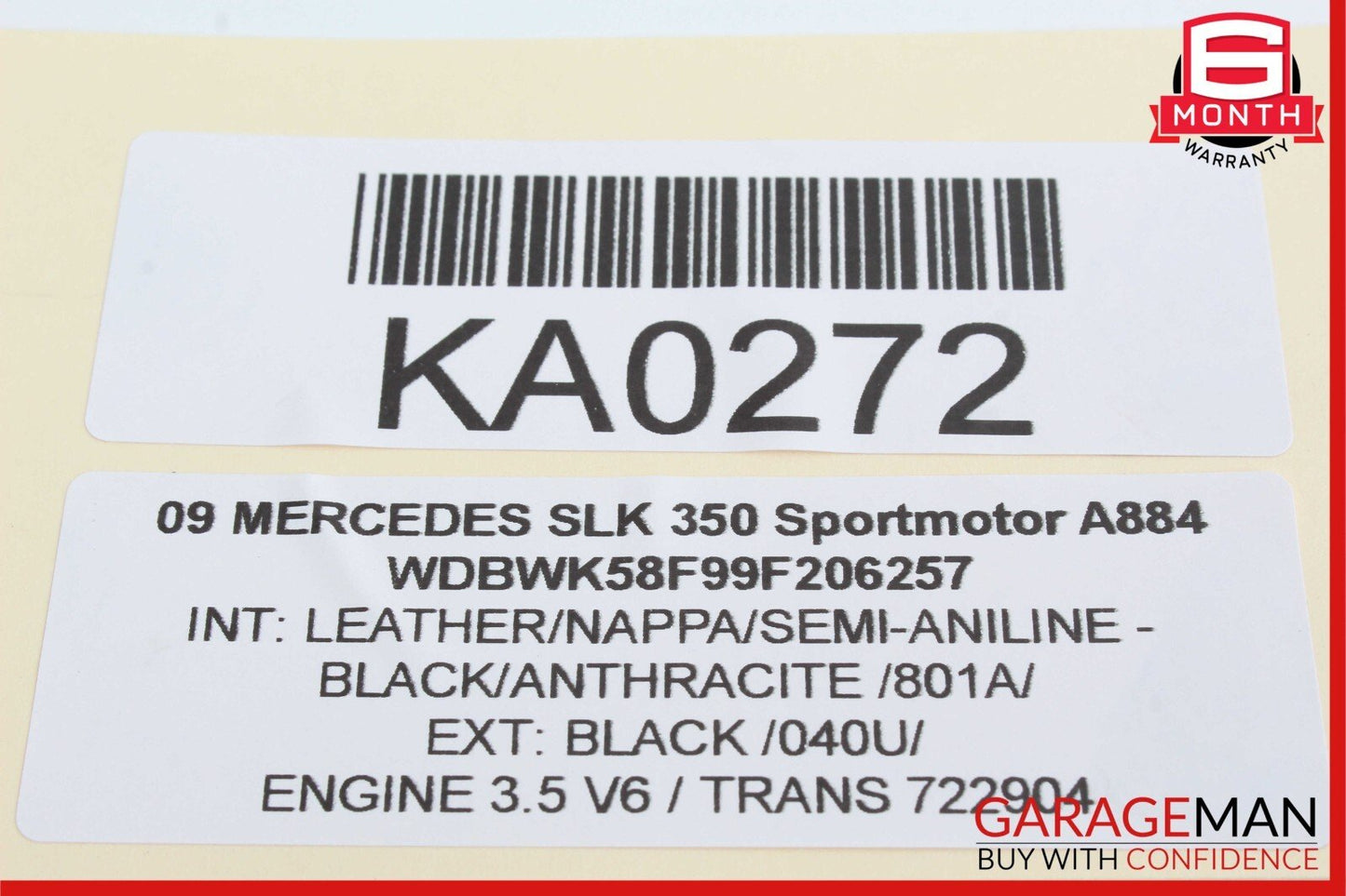05-11 Mercedes R171 SLK280 SLK350 Front Right Passenger Exterior Door Handle OEM
