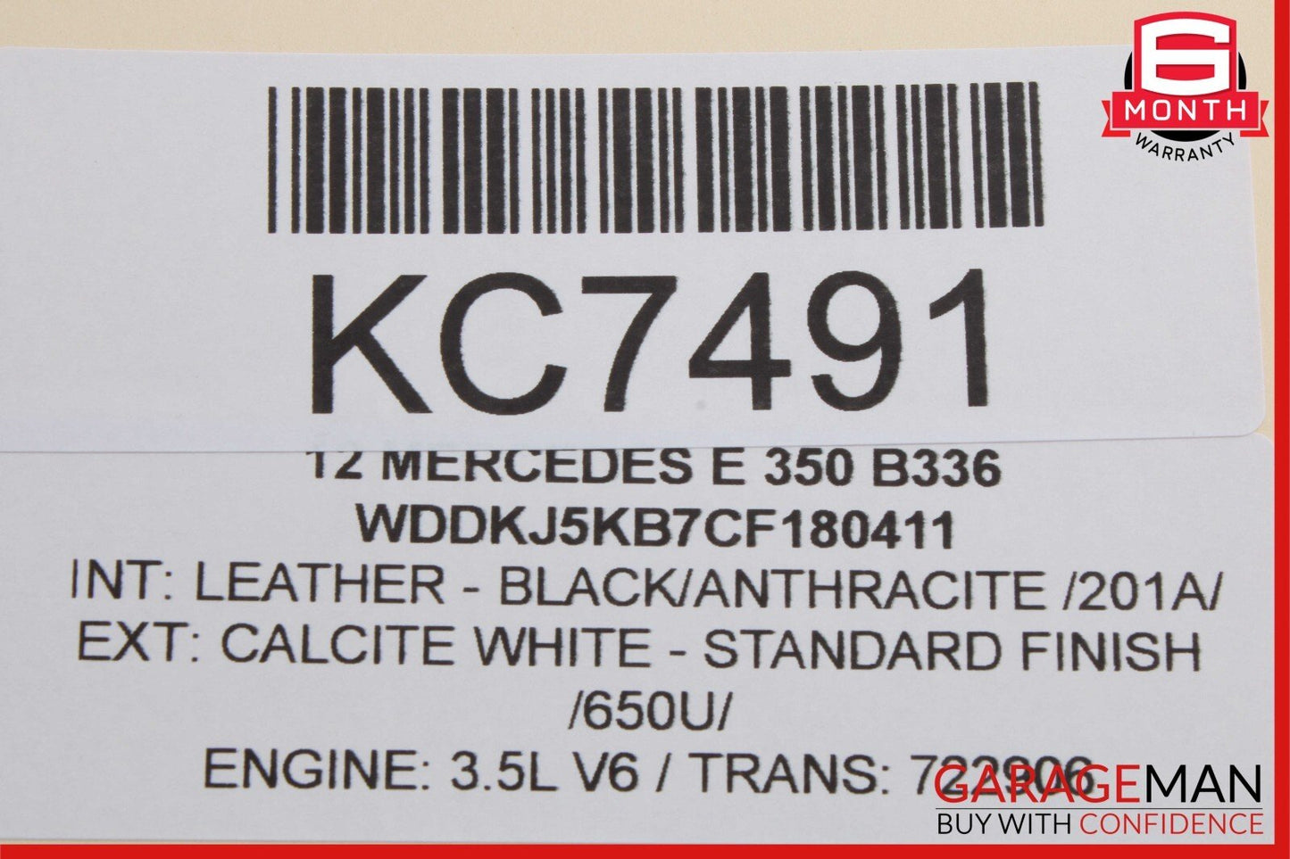 10-16 Mercedes E350 E550 Coupe Rear Left Door Regulator Window Frame w/o Motor