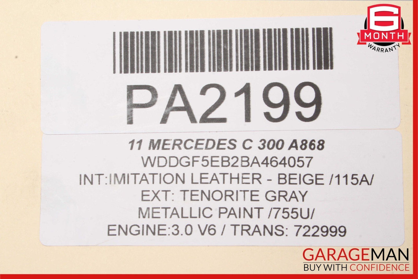 08-11 Mercedes W204 C300 RWD 7G Auto Automatic Transmission Assembly 722.999
