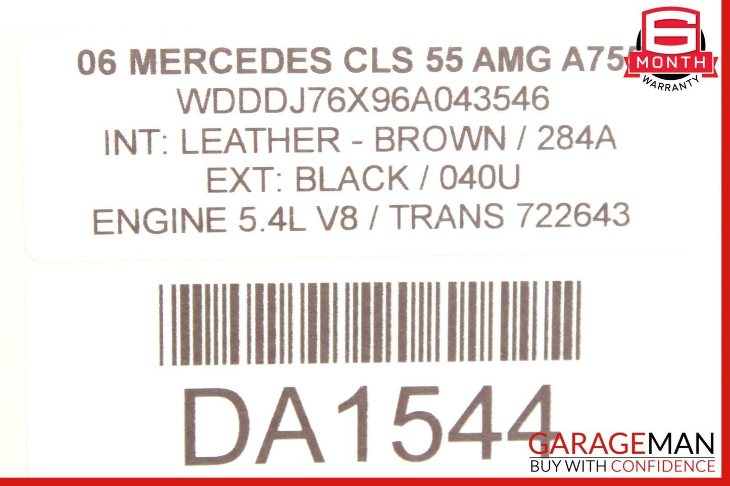 06-11 Mercedes W219 CLS550 CLS55 AMG Front Right Side Door Control Module Unit