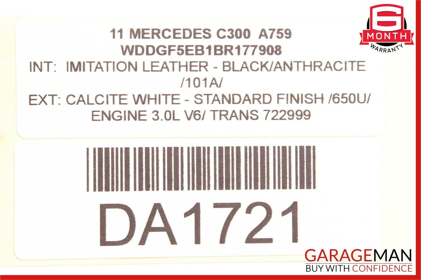 08-14 Mercedes W204 C300 CLS400 Front Left Seat Control Module 1729007500 OEM
