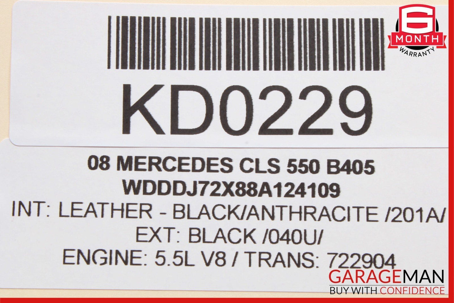06-11 Mercedes W219 CLS500 CLS550 CLS63 Rear Left Side Door Controller Module