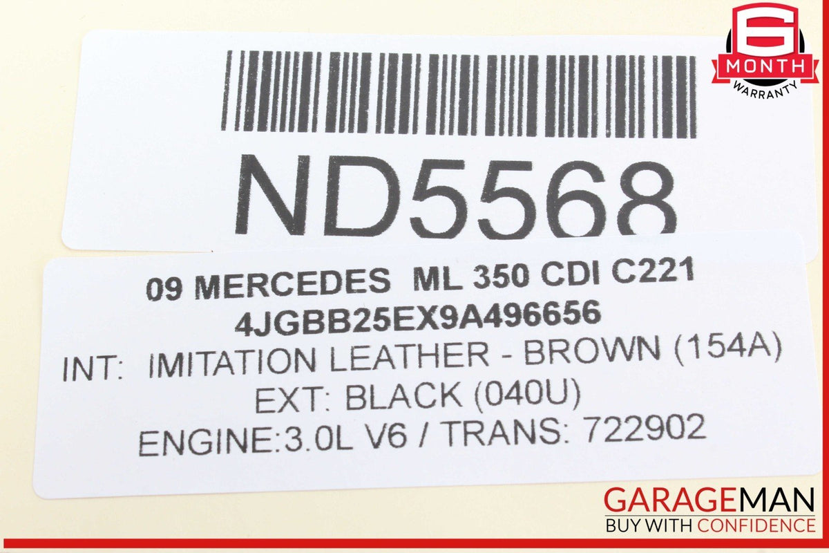 06-13 Mercedes W164 ML350 CDI Front Left Side Master Window Control Switch OEM