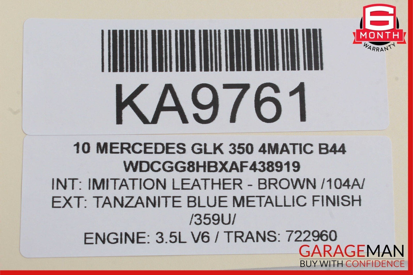 08-15 Mercedes X204 GLK350 CL550 Panoramic Sunroof Sun Roof Motor Unit OEM