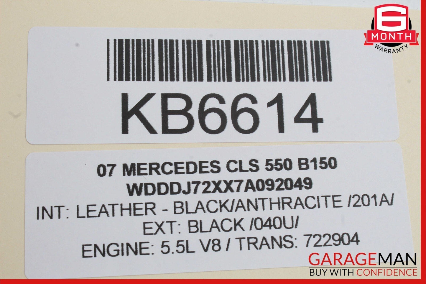 06-11 Mercedes W219 CLS550 CLS500 Dome Light Lamp Switch Gray 2198201301 OEM