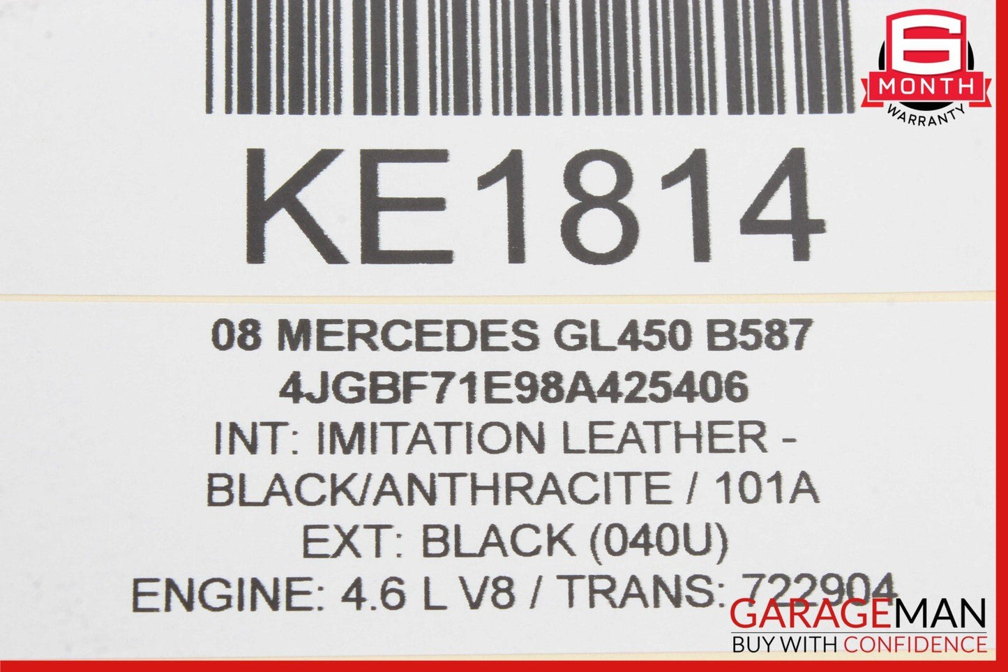 07-12 Mercedes X164 GL450 Front Left Driver Seat Lower Track Rail Frame OEM