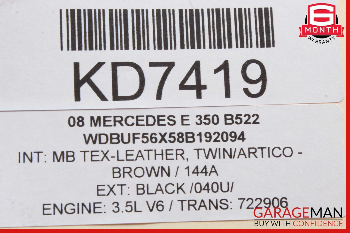 03-09 Mercedes W211 E350 E63 AMG Front Left Side Bumper Reinforcement Bracket