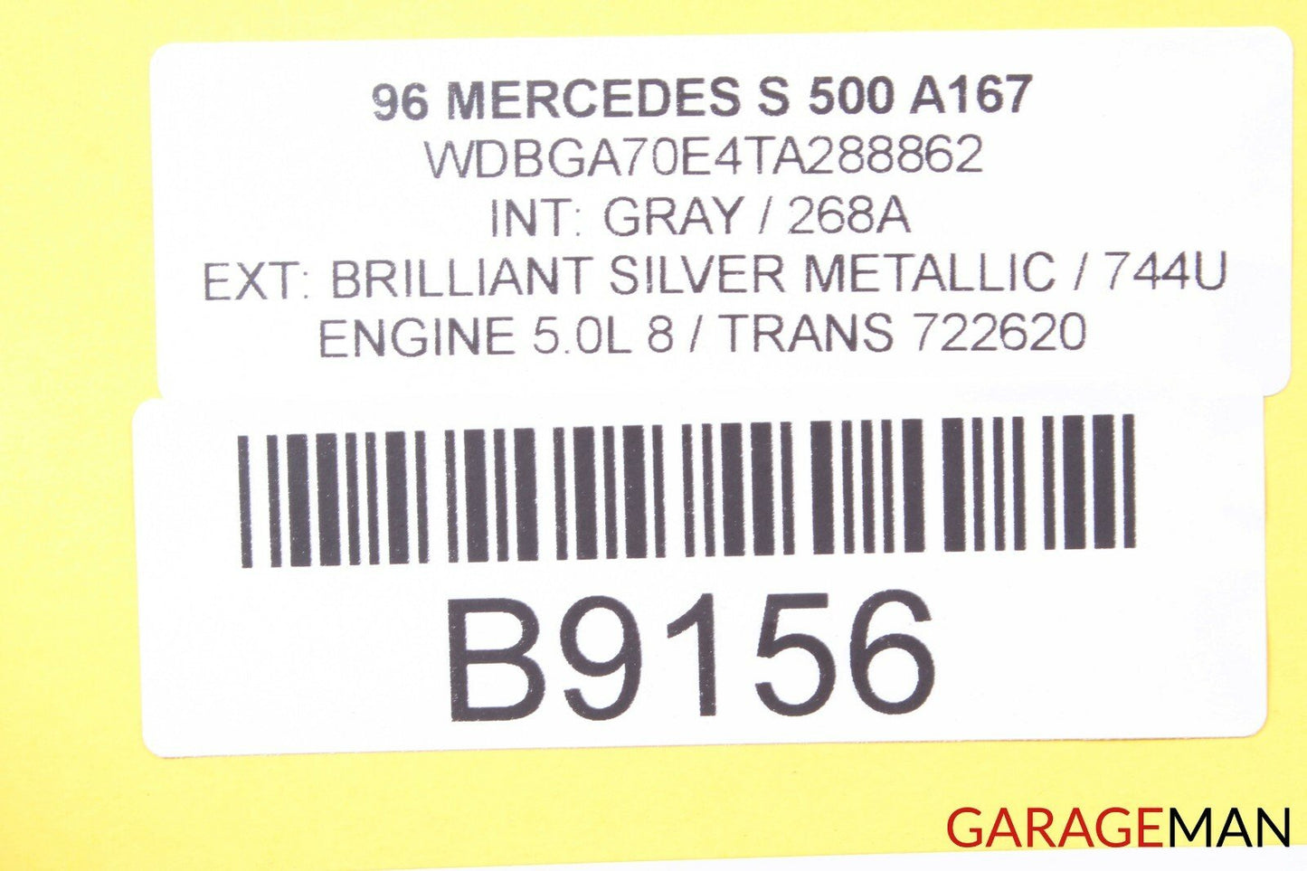94-97 MERCEDES W140 S500 CL500 COUPE HEADLINER ROOF TRIM COVER GRAY OEM