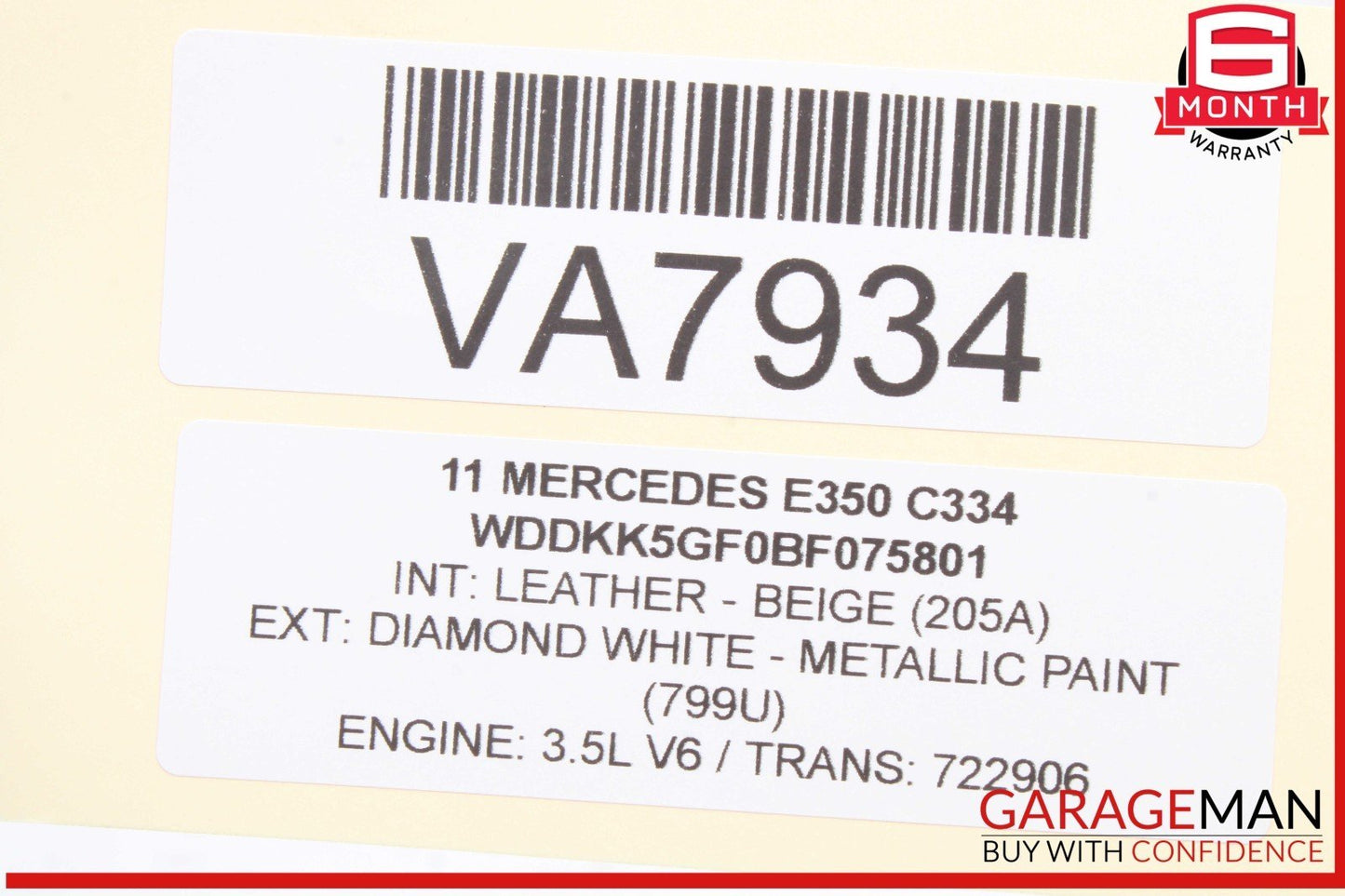 10-13 Mercedes W207 E350 E550 Coupe Rear Left Side Seatbelt Seat Belt Beige OEM