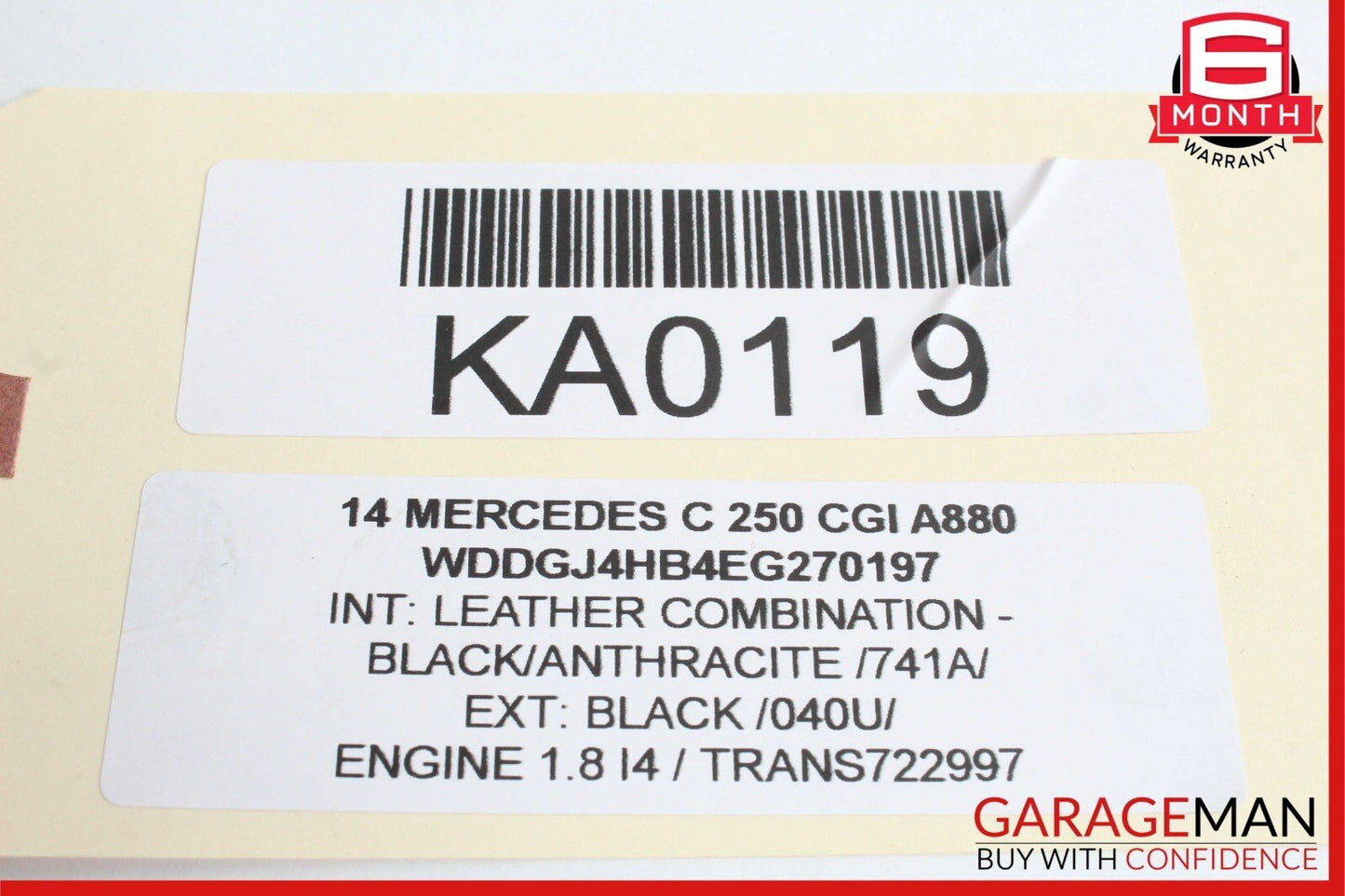 12-15 Mercedes W204 C250 SLK250 SLK350 Transmission Oil Cooler w/ Bracket OEM