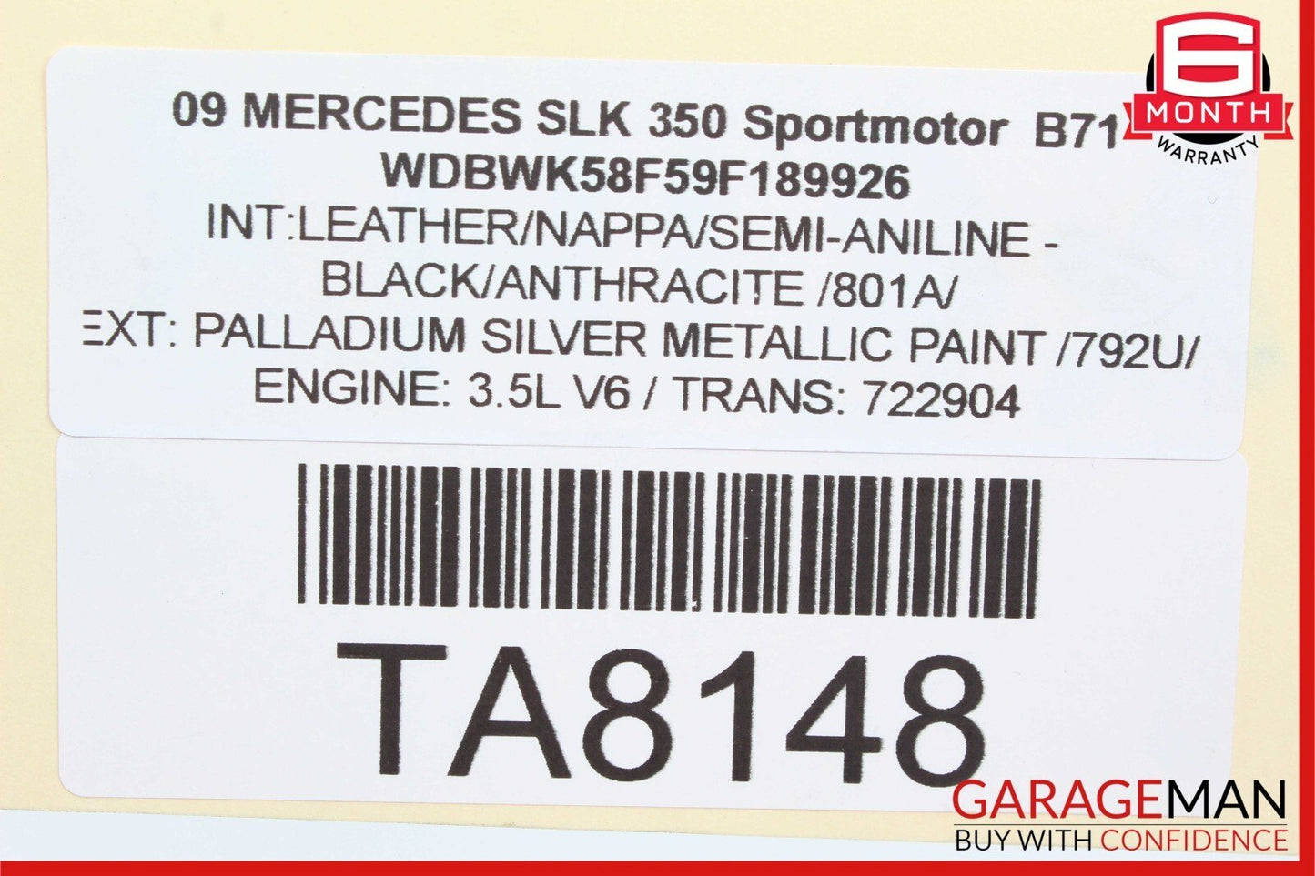 03-09 Mercedes R171 SLK350 Front Left Driver Side Lower Control Arm 203 11 OEM