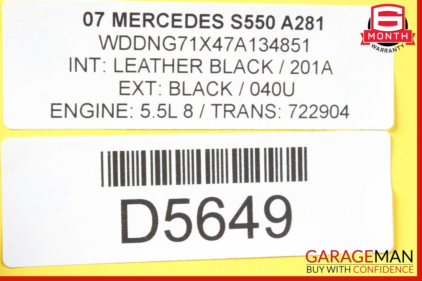 07-09 Mercedes W221 S450 S550 AMG Sport Rear Right Side Exhaust Muffler Tip OEM