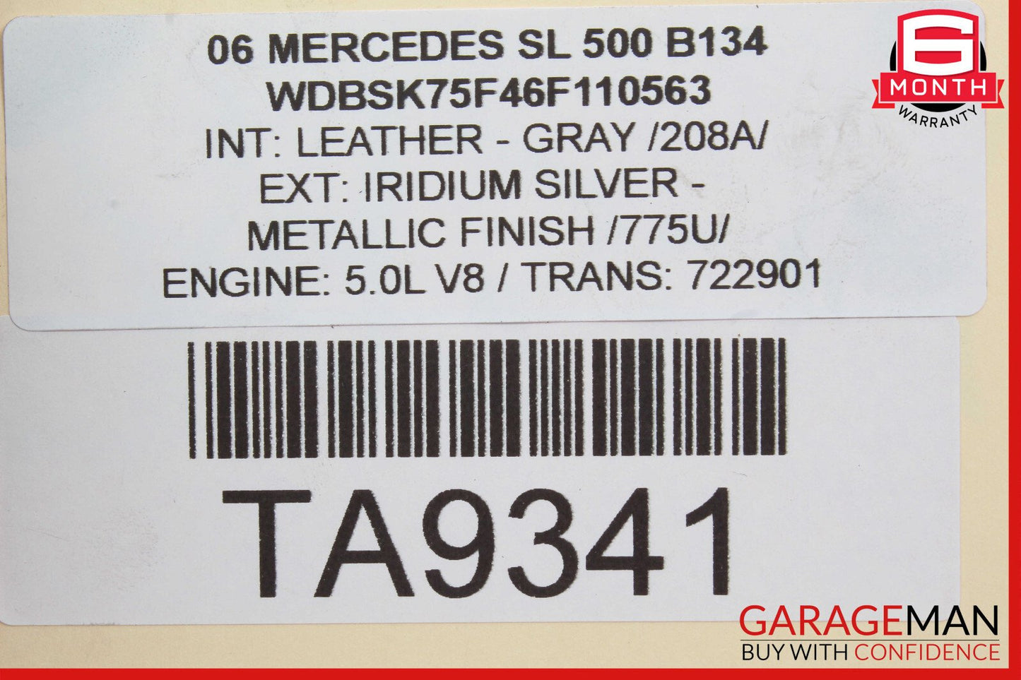 03-11 Mercedes R230 SL500 E500 Control Arm Front Right Lower 211 14 OEM