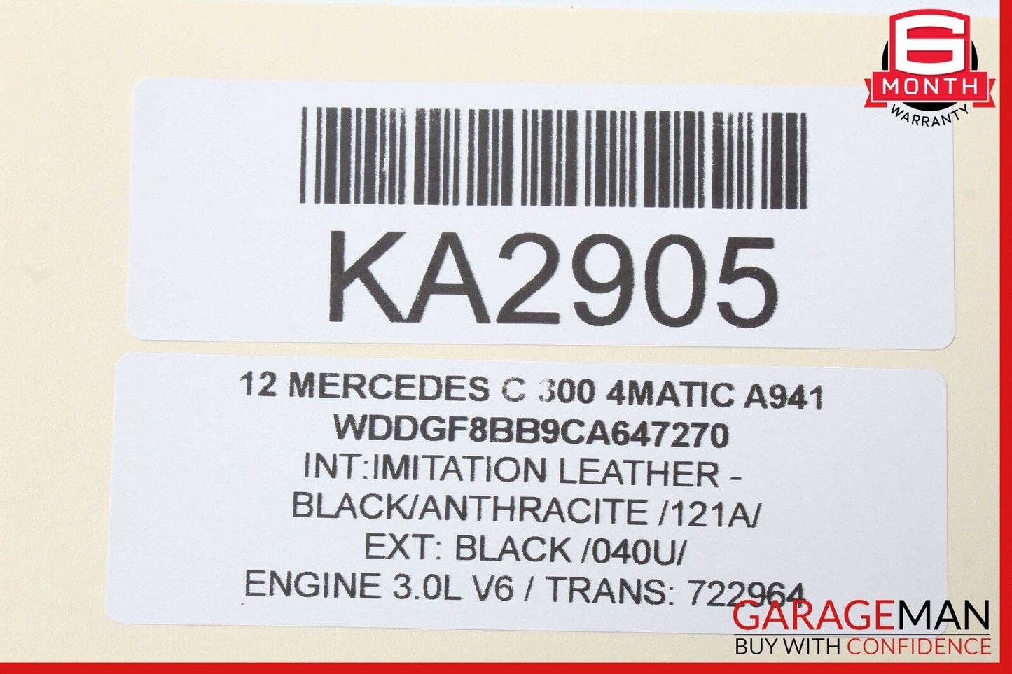 08-14 Mercedes W204 C300 4MATIC Front Left Side Door Lock Latch Actuator OEM