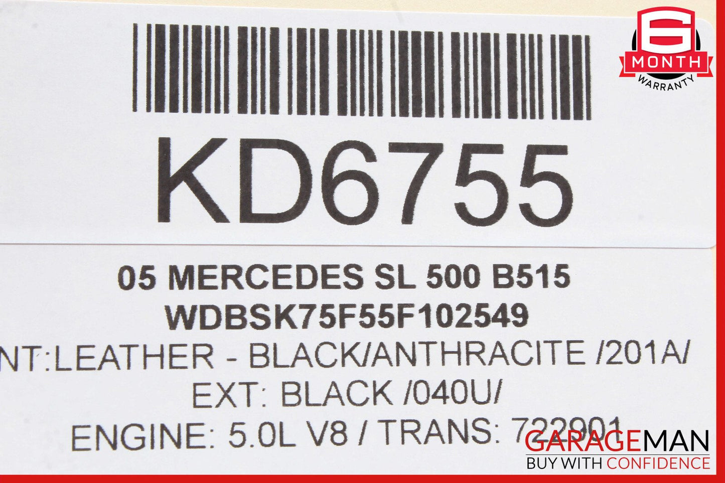 03-08 Mercedes R230 SL500 SL600 Speedometer Odometer Instrument Cluster Gauge