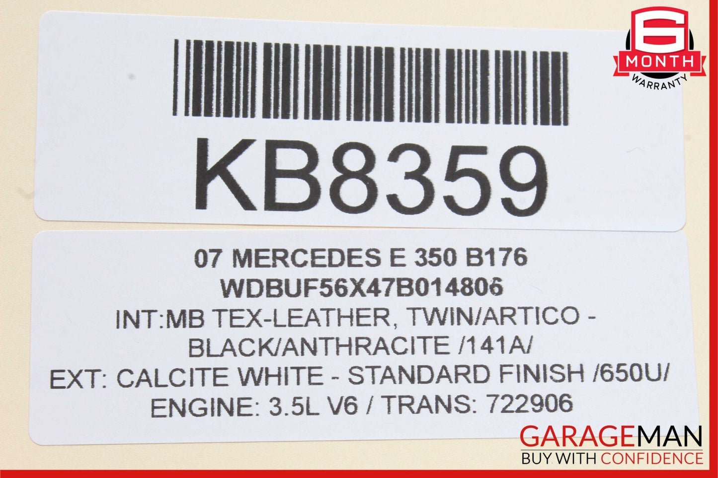 03-09 Mercedes W211 E350 E500 E320 Front Right Side Window Regulator Motor Unit