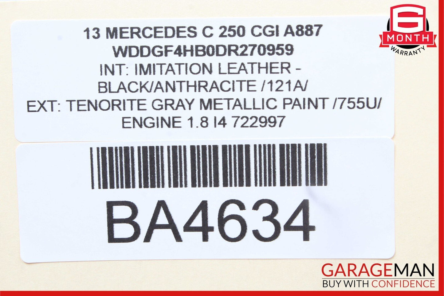 08-14 Mercedes W204 C250 C300 C350 RWD Floor Gear Shifter Shift Selector Box OEM