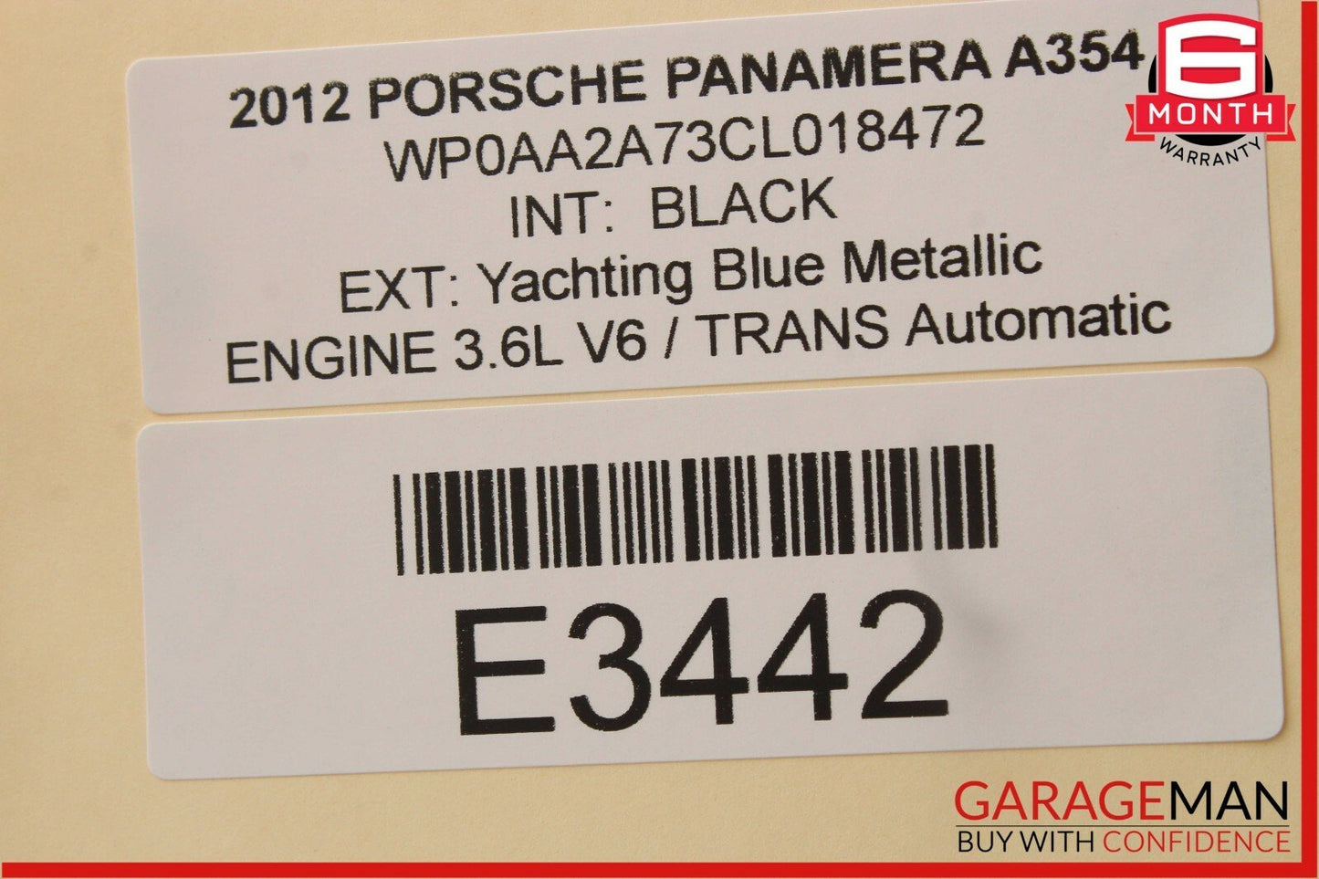 10-15 Porsche Panamera 970 Front Right Dash Dashboard Trim Bezel Cover Panel OEM