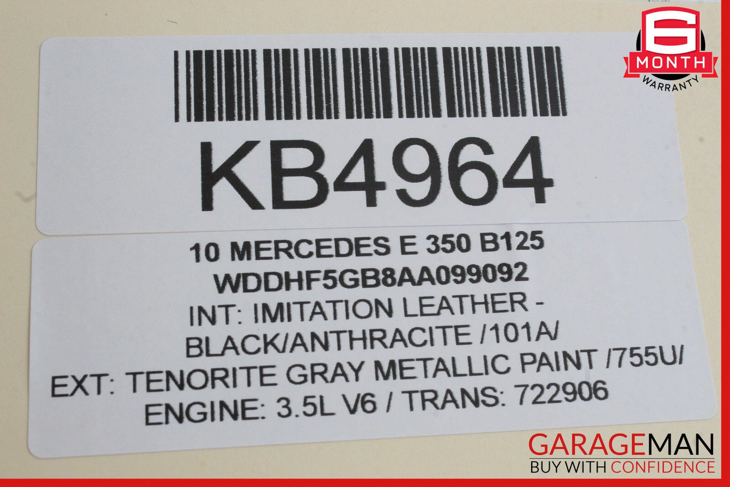 10-13 Mercedes W212 E350 E550 Front Right Exterior Door Handle White OEM