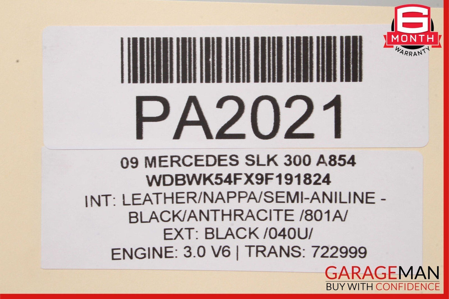 06-11 Mercedes SLK300 C300 722.9 7G Automatic Transmission 722.999 OEM 116k