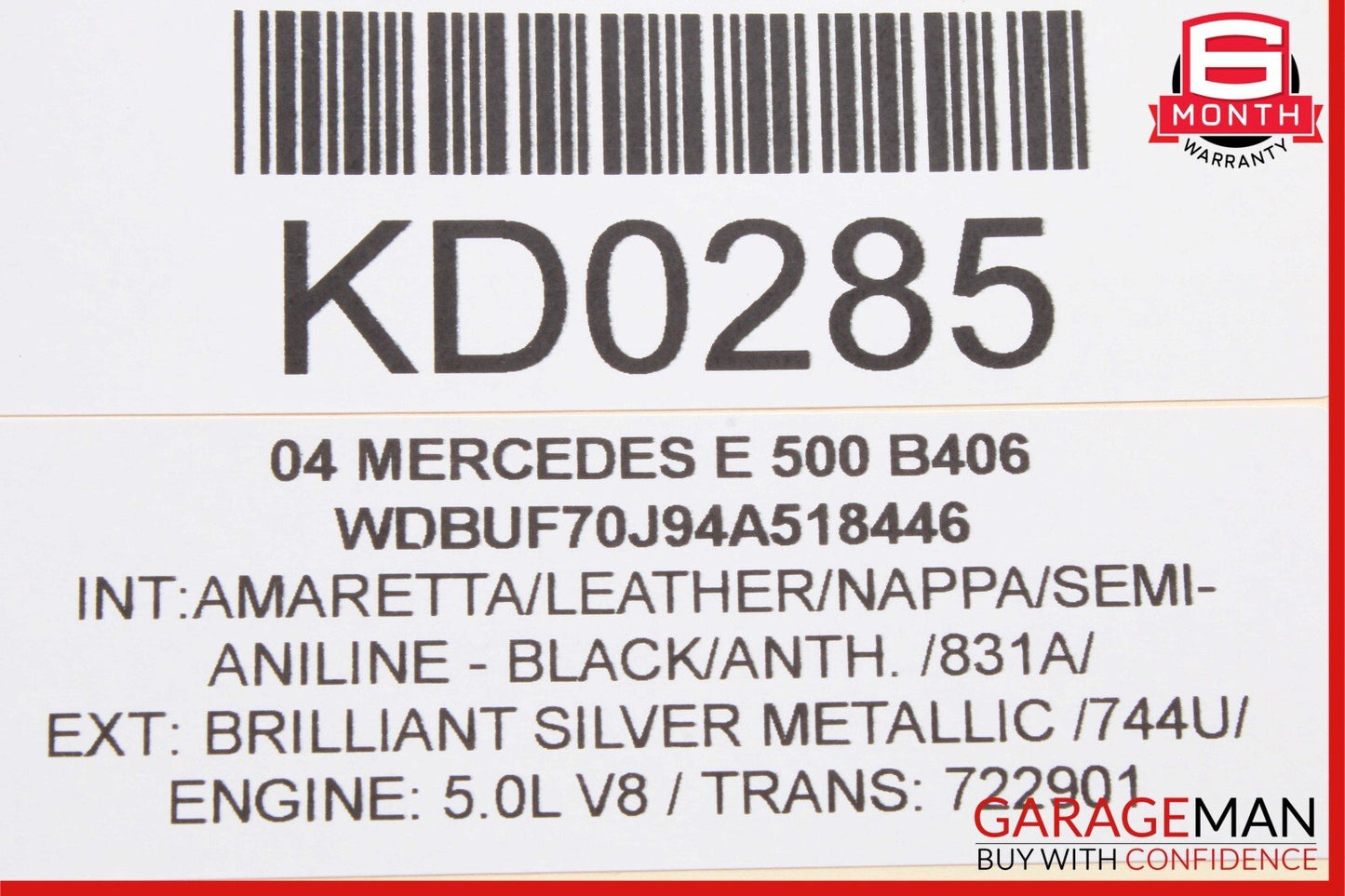 03-06 Mercedes W211 E320 E350 E500 E55 Rear Left Door Control Module Unit OEM
