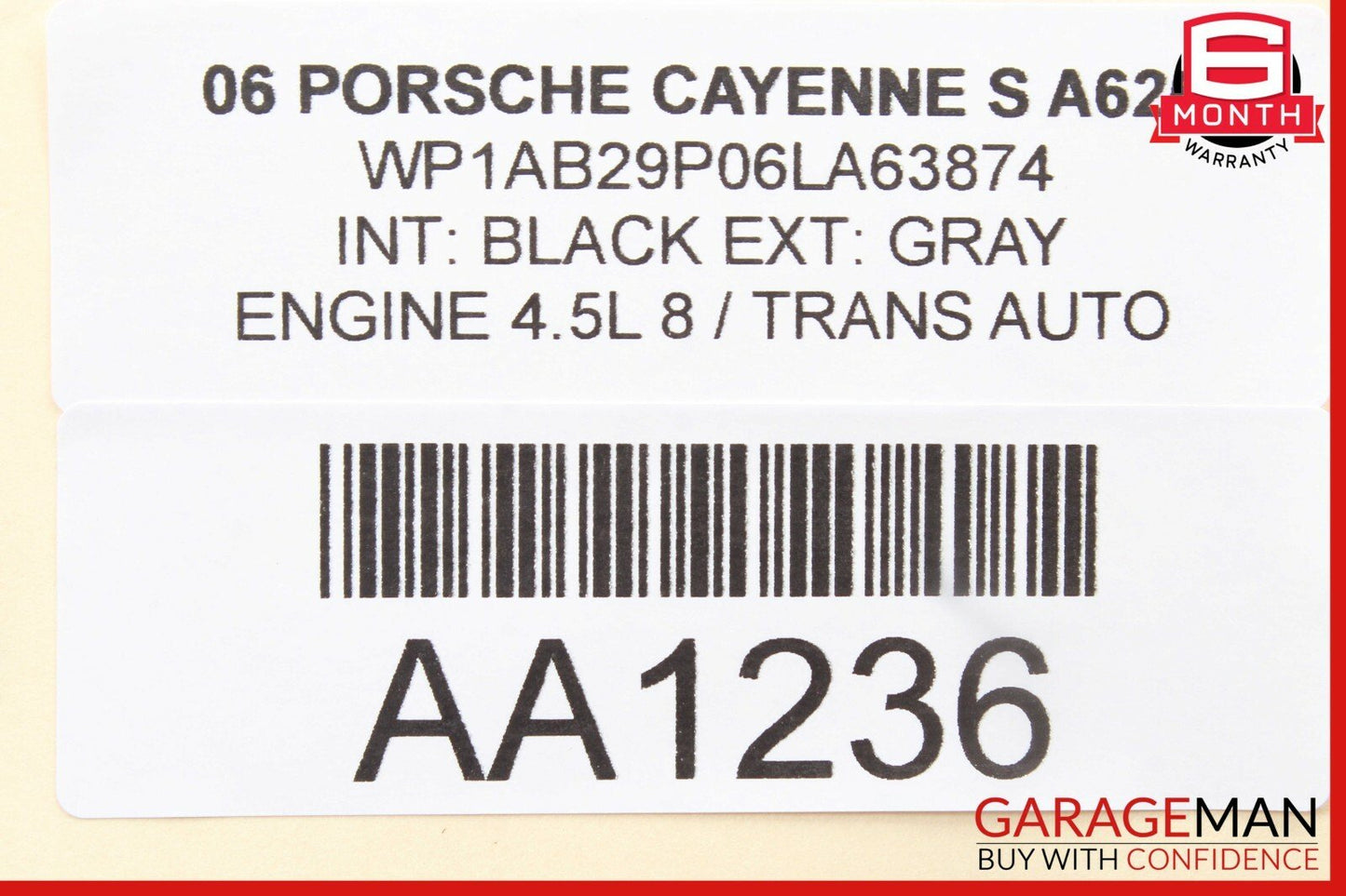 03-06 Porsche Cayenne 955 Front Left Driver Side Upper Control Arm Assembly OEM